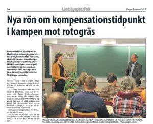 Nya rön om kompensationstidpunkt i kampen mot rotogräs_LF52017